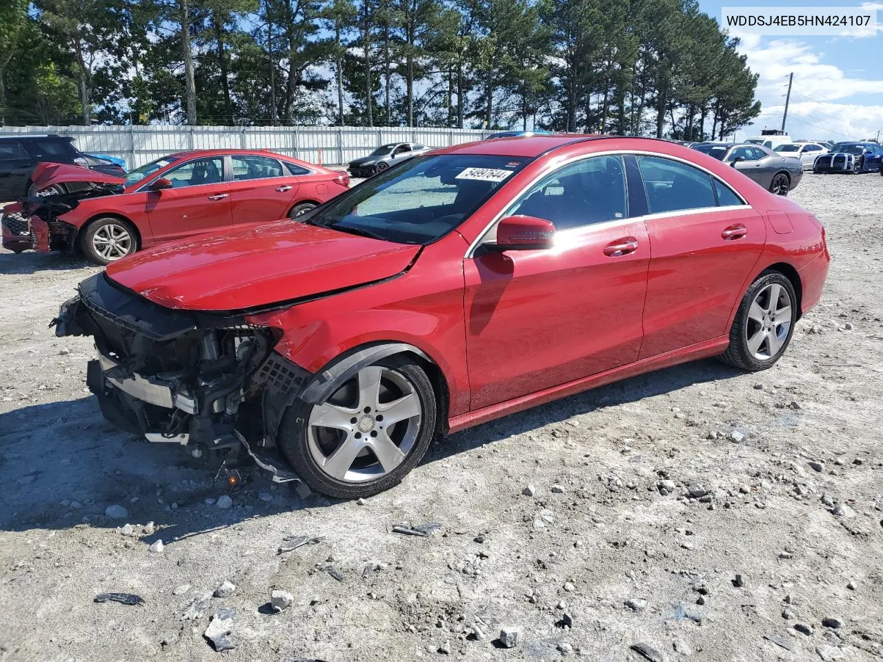 2017 Mercedes-Benz Cla 250 VIN: WDDSJ4EB5HN424107 Lot: 54997644