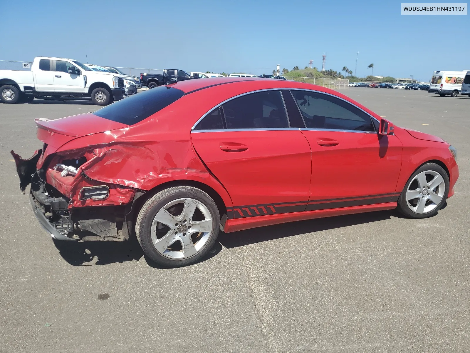 2017 Mercedes-Benz Cla 250 VIN: WDDSJ4EB1HN431197 Lot: 67258704