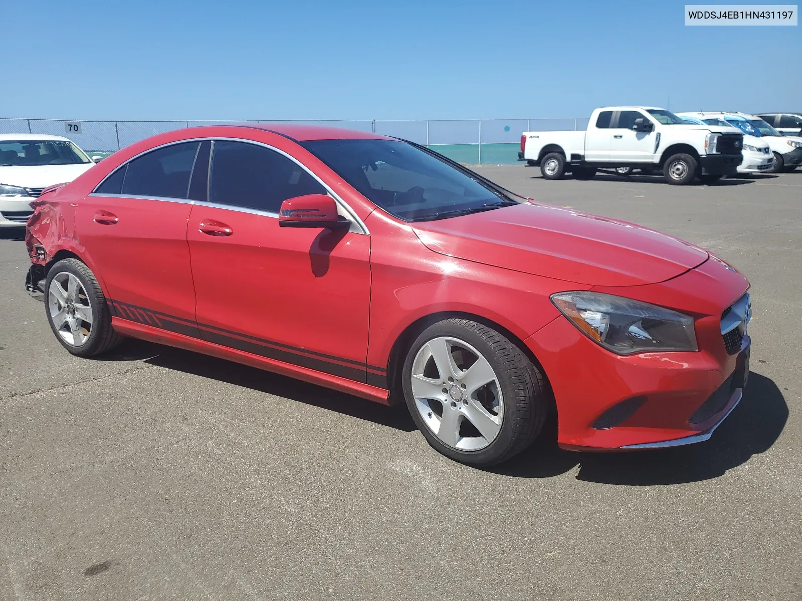 2017 Mercedes-Benz Cla 250 VIN: WDDSJ4EB1HN431197 Lot: 67258704