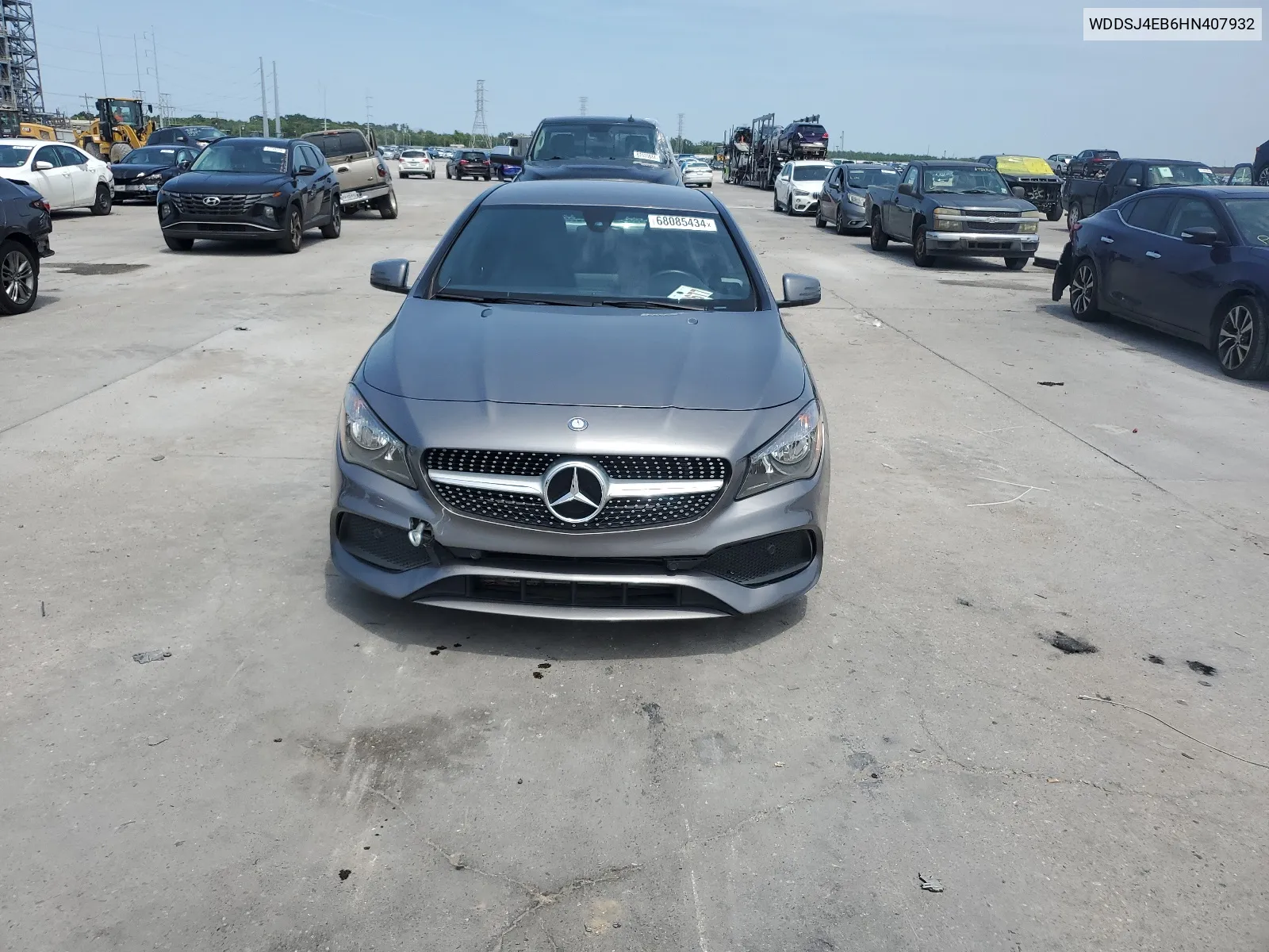 2017 Mercedes-Benz Cla 250 VIN: WDDSJ4EB6HN407932 Lot: 68085434