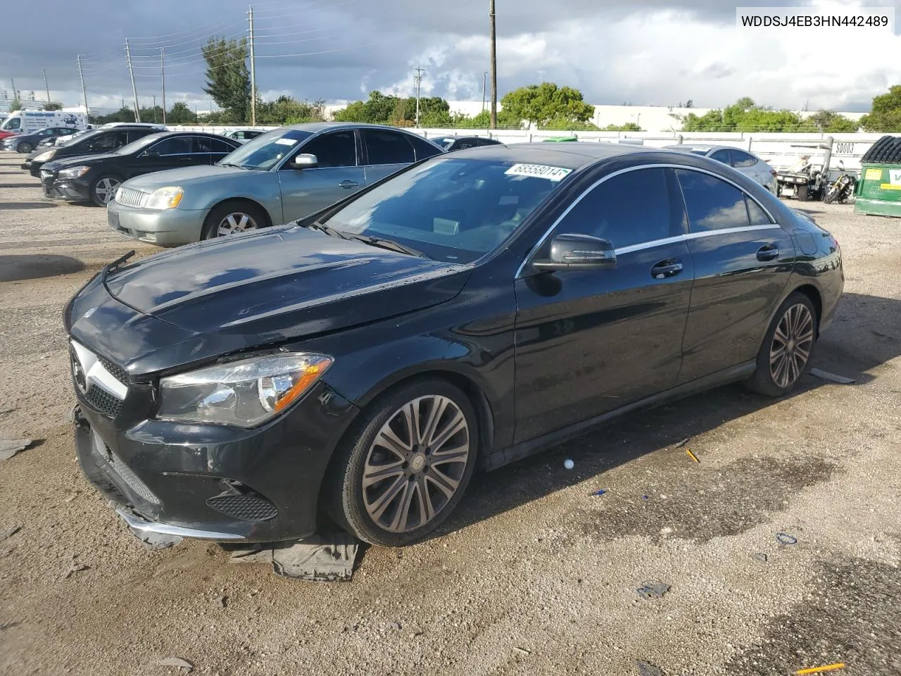 2017 Mercedes-Benz Cla 250 VIN: WDDSJ4EB3HN442489 Lot: 68558014