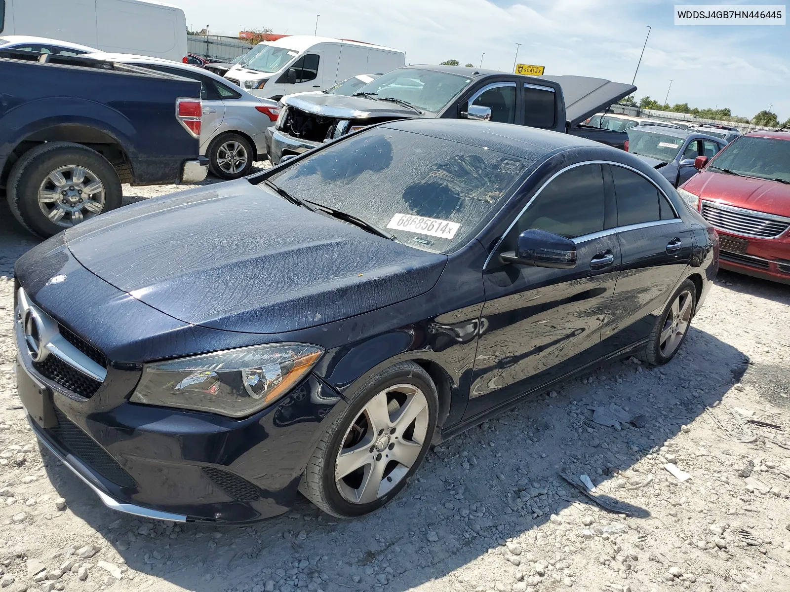 2017 Mercedes-Benz Cla 250 4Matic VIN: WDDSJ4GB7HN446445 Lot: 68685614