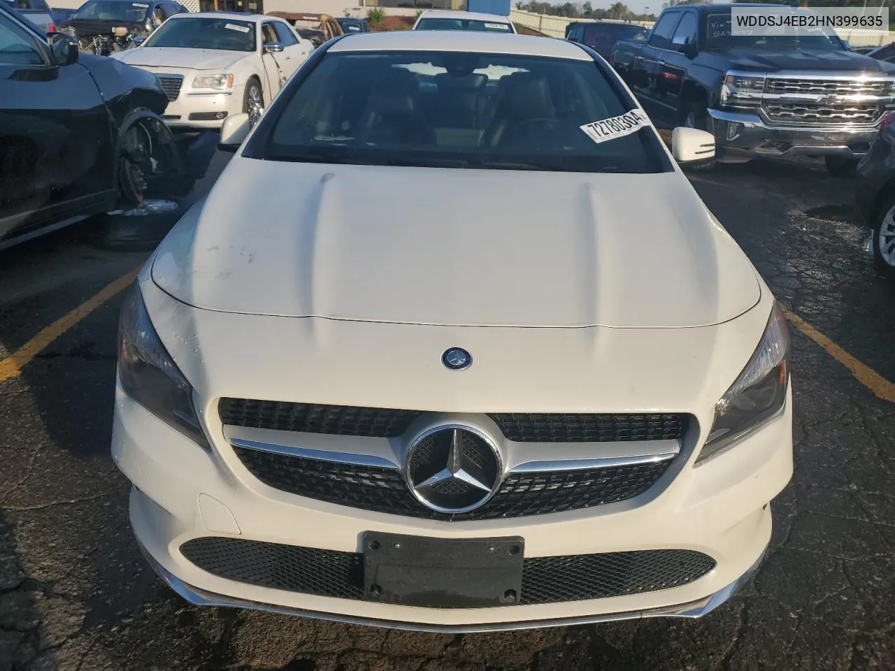 2017 Mercedes-Benz Cla 250 VIN: WDDSJ4EB2HN399635 Lot: 72780304