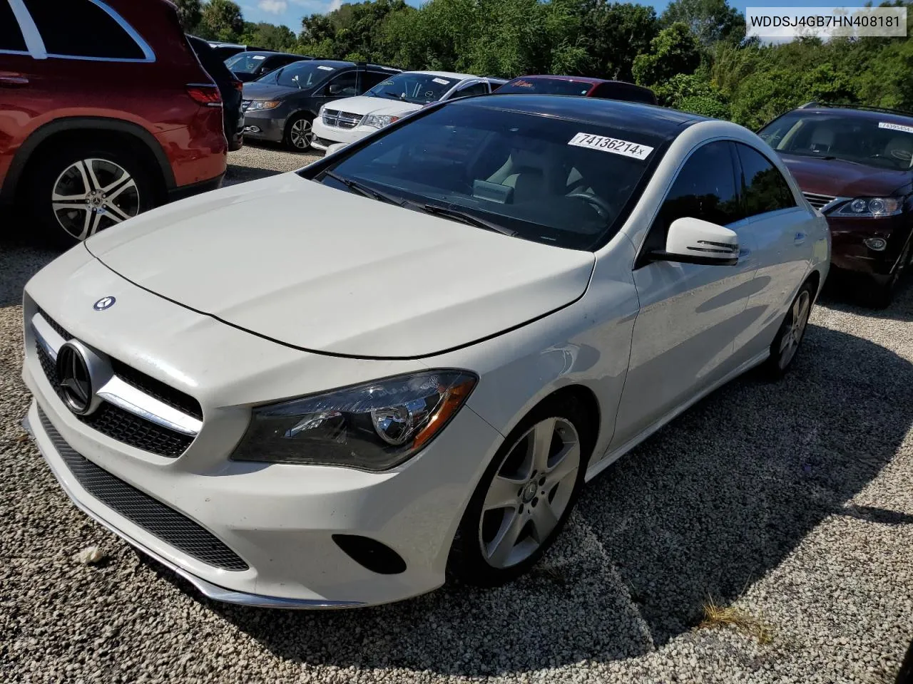 2017 Mercedes-Benz Cla 250 4Matic VIN: WDDSJ4GB7HN408181 Lot: 74136214