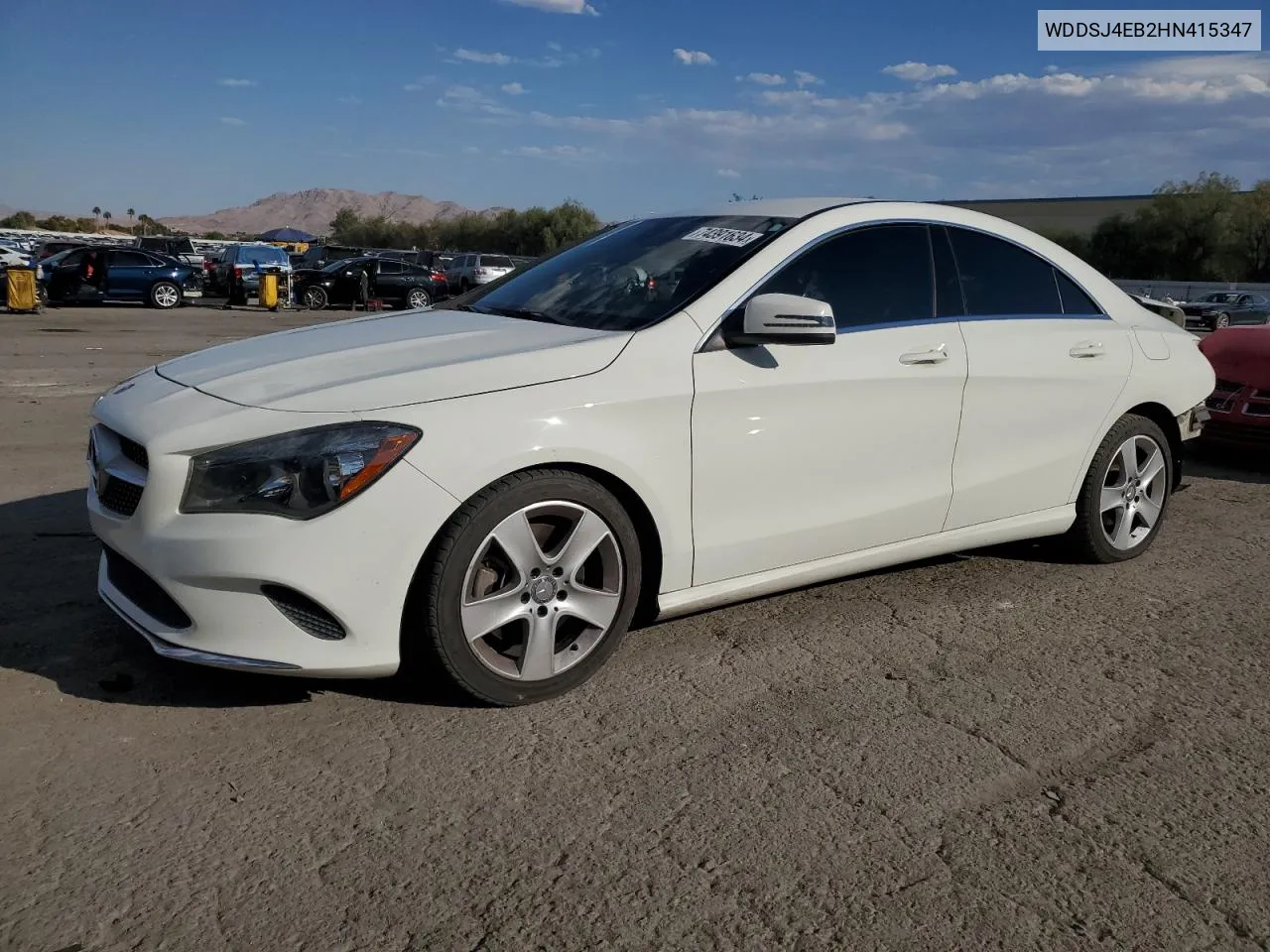 2017 Mercedes-Benz Cla 250 VIN: WDDSJ4EB2HN415347 Lot: 74391634