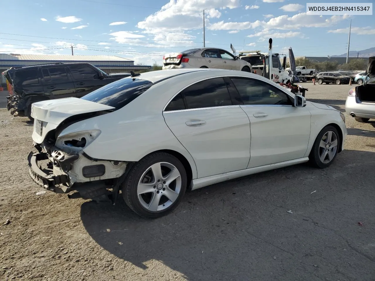 2017 Mercedes-Benz Cla 250 VIN: WDDSJ4EB2HN415347 Lot: 74391634