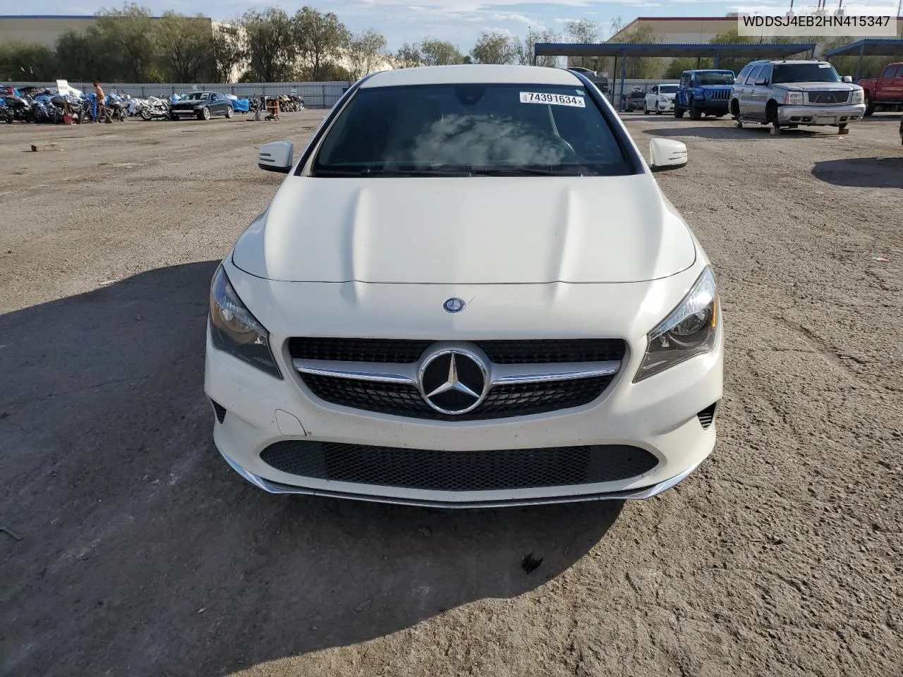 2017 Mercedes-Benz Cla 250 VIN: WDDSJ4EB2HN415347 Lot: 74391634