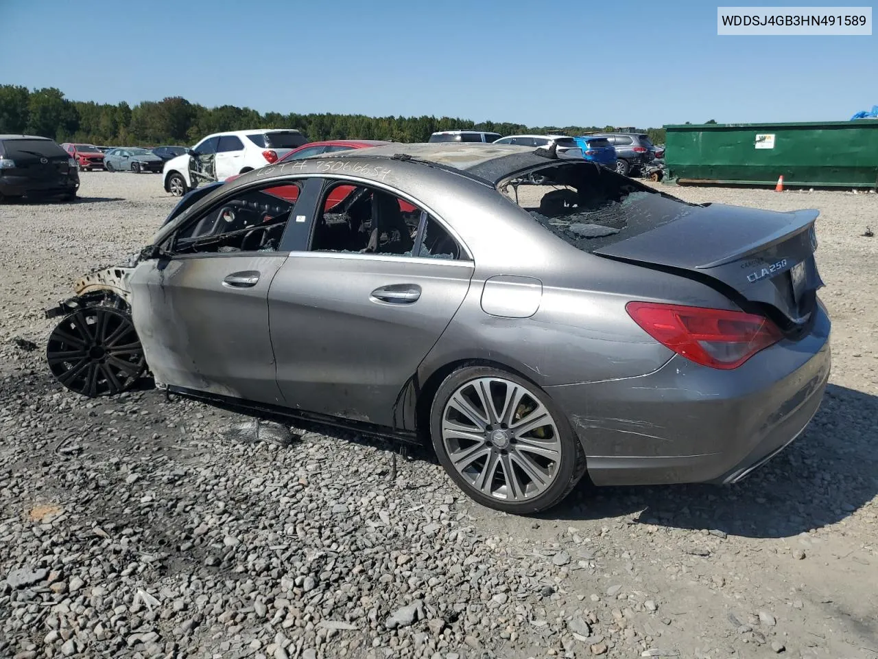 2017 Mercedes-Benz Cla 250 4Matic VIN: WDDSJ4GB3HN491589 Lot: 75066654