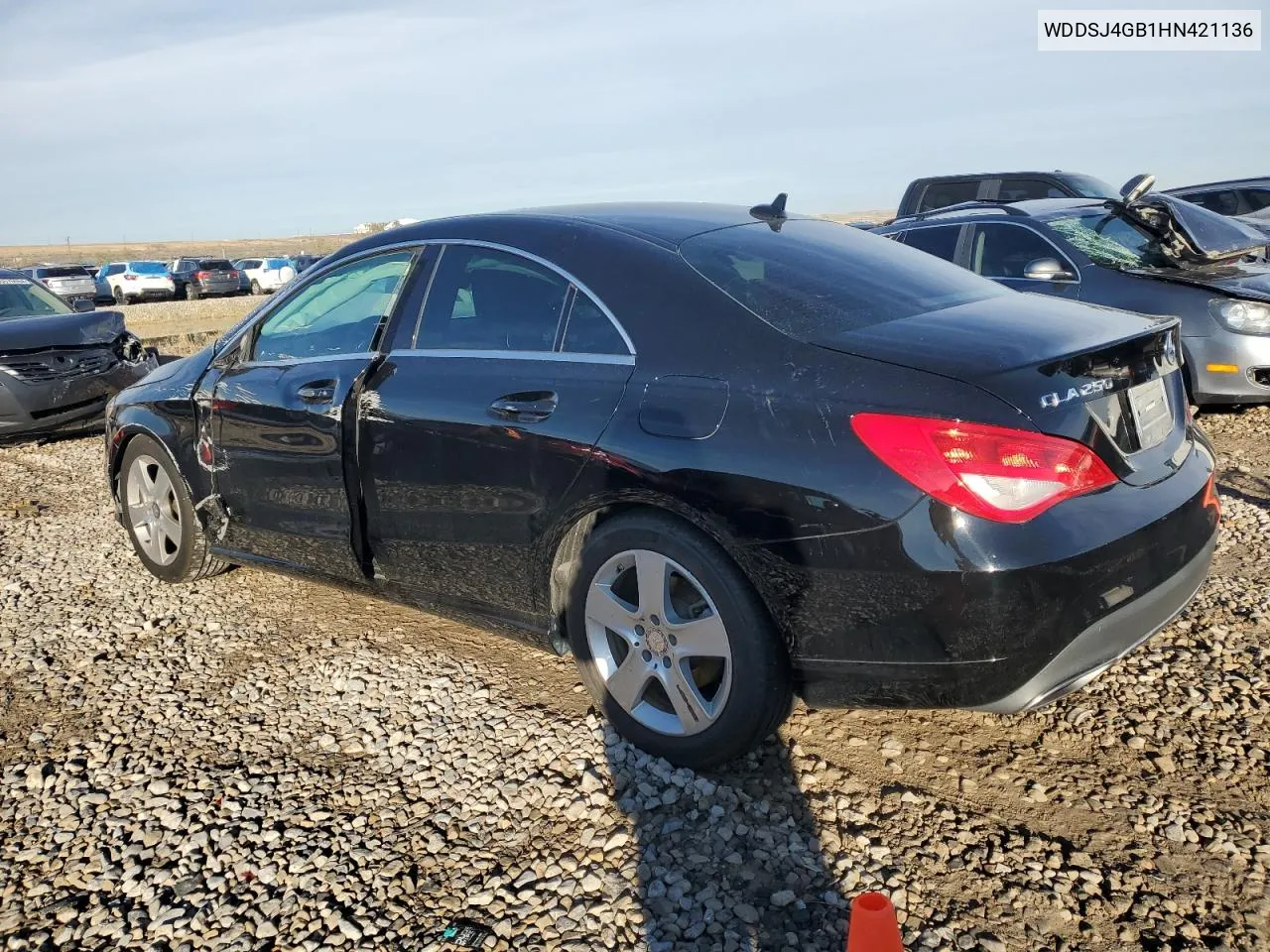 2017 Mercedes-Benz Cla 250 4Matic VIN: WDDSJ4GB1HN421136 Lot: 80514924