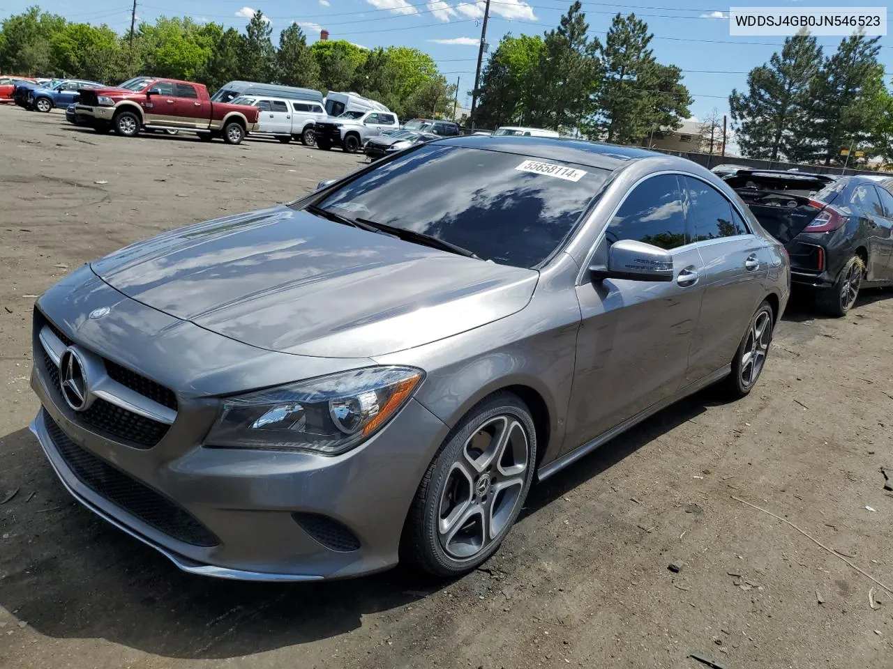 2018 Mercedes-Benz Cla 250 4Matic VIN: WDDSJ4GB0JN546523 Lot: 55658114