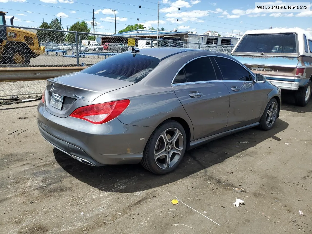 2018 Mercedes-Benz Cla 250 4Matic VIN: WDDSJ4GB0JN546523 Lot: 55658114