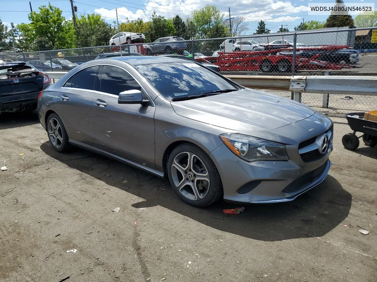 2018 Mercedes-Benz Cla 250 4Matic VIN: WDDSJ4GB0JN546523 Lot: 55658114