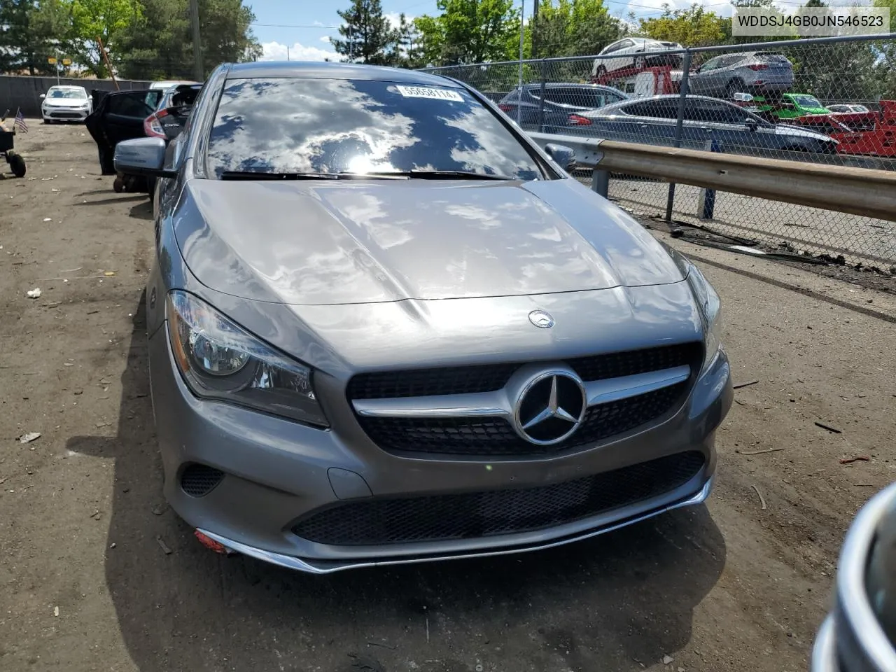 2018 Mercedes-Benz Cla 250 4Matic VIN: WDDSJ4GB0JN546523 Lot: 55658114