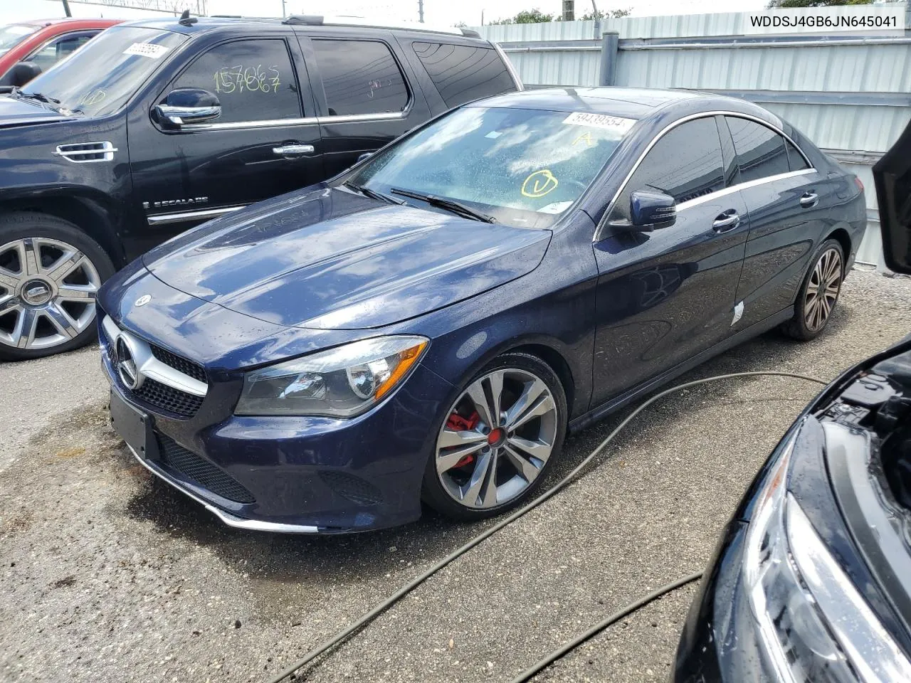 2018 Mercedes-Benz Cla 250 4Matic VIN: WDDSJ4GB6JN645041 Lot: 59439554