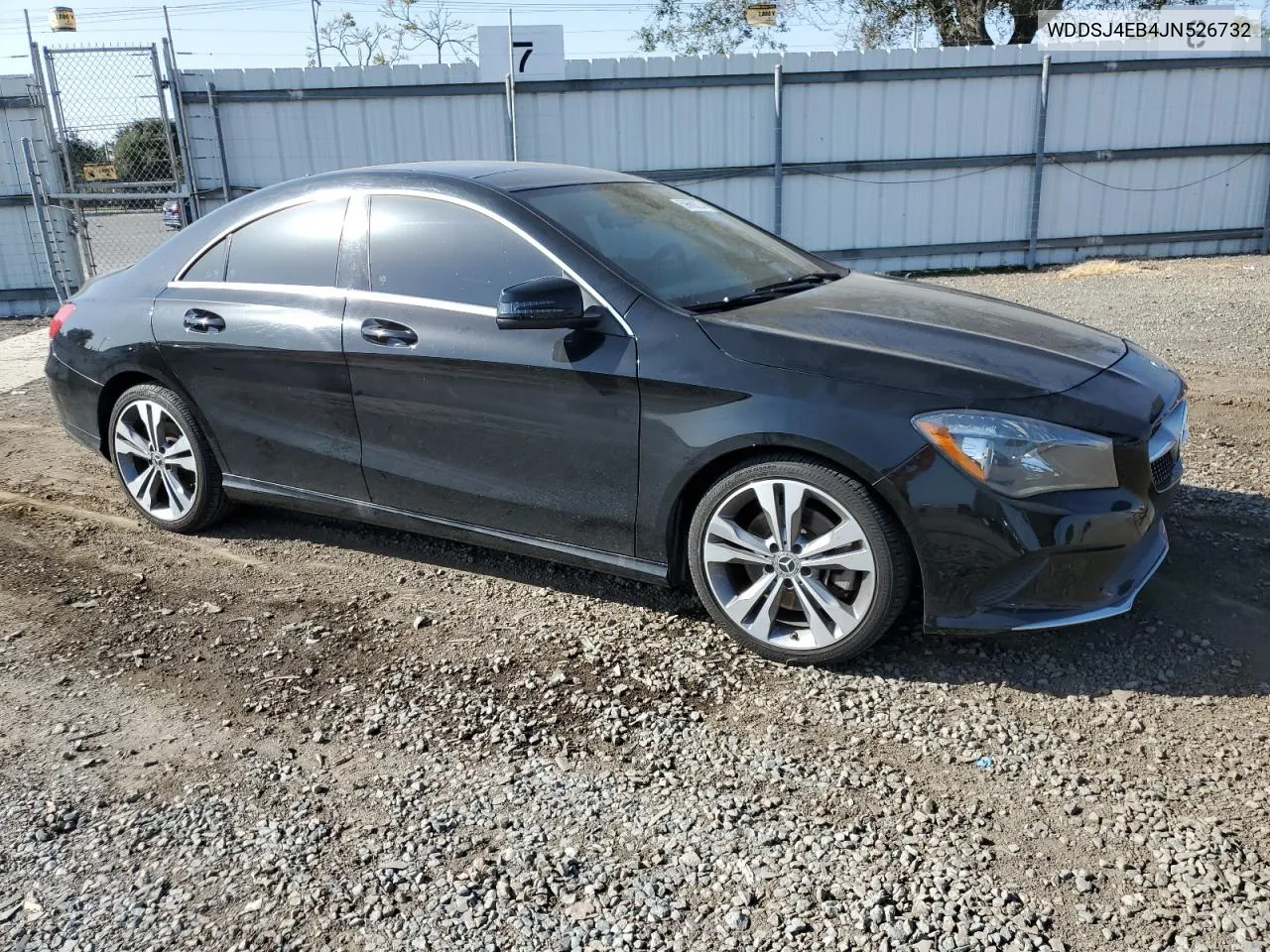 2018 Mercedes-Benz Cla 250 VIN: WDDSJ4EB4JN526732 Lot: 59669224