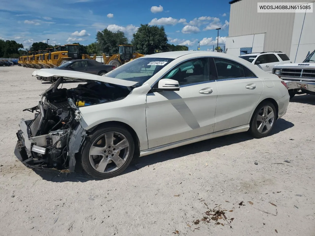 2018 Mercedes-Benz Cla 250 4Matic VIN: WDDSJ4GB8JN615085 Lot: 60194514