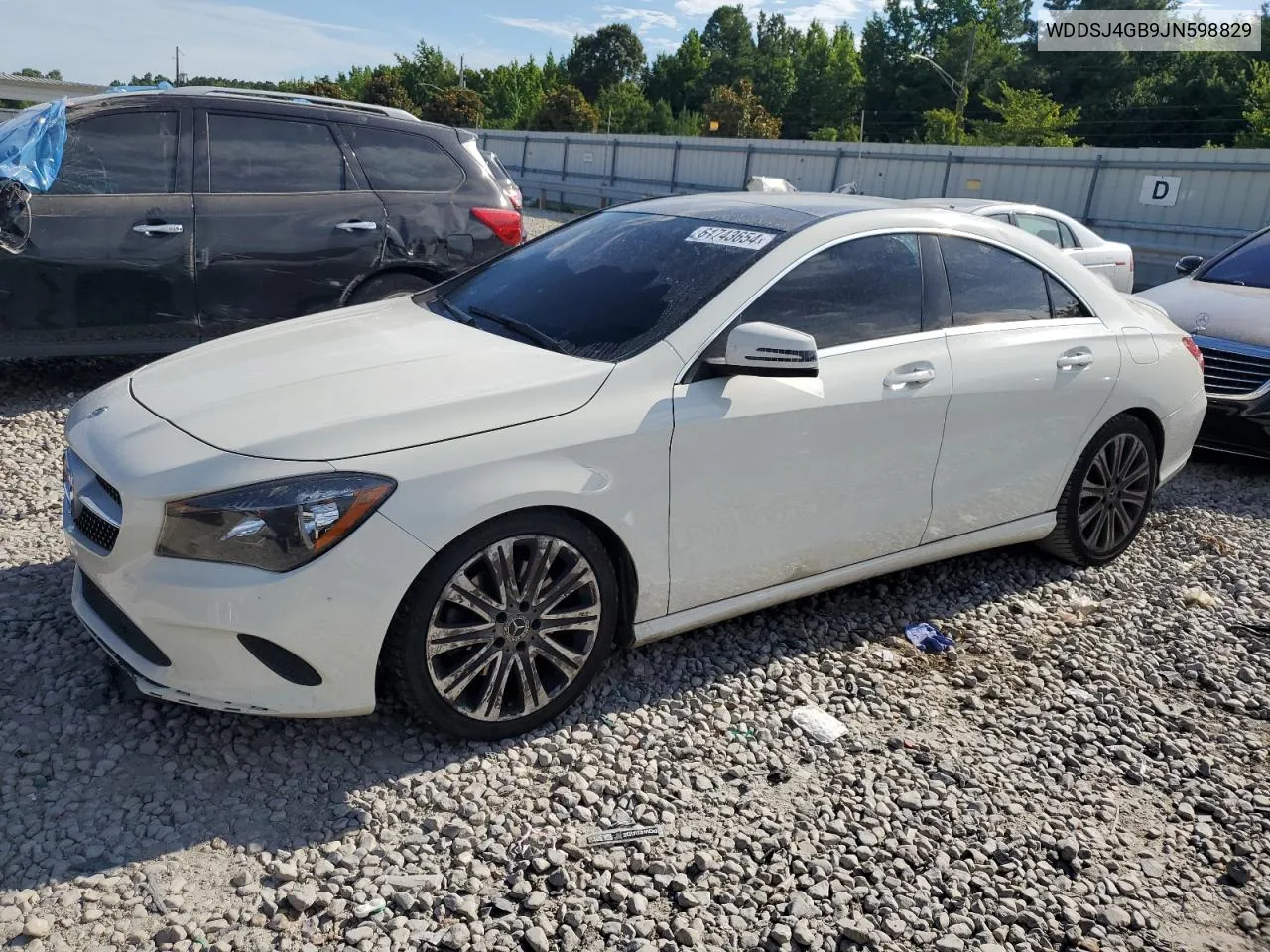 2018 Mercedes-Benz Cla 250 4Matic VIN: WDDSJ4GB9JN598829 Lot: 61743654