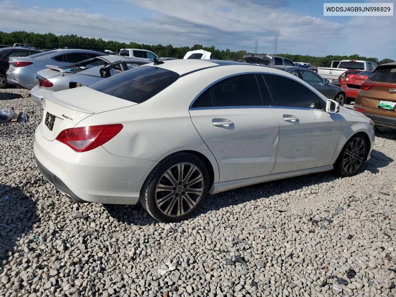 2018 Mercedes-Benz Cla 250 4Matic VIN: WDDSJ4GB9JN598829 Lot: 61743654