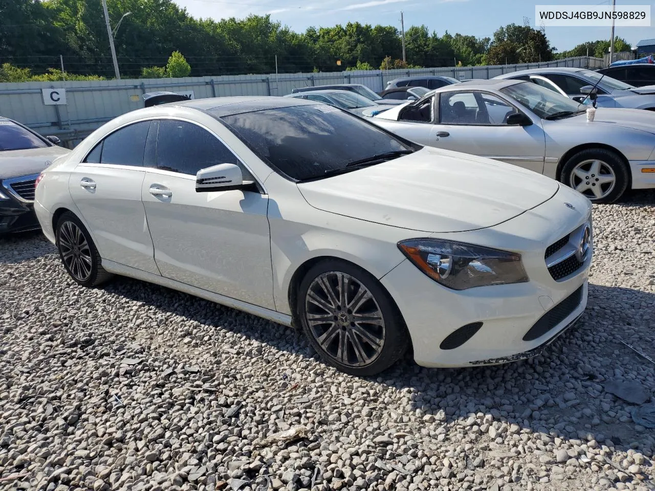 2018 Mercedes-Benz Cla 250 4Matic VIN: WDDSJ4GB9JN598829 Lot: 61743654