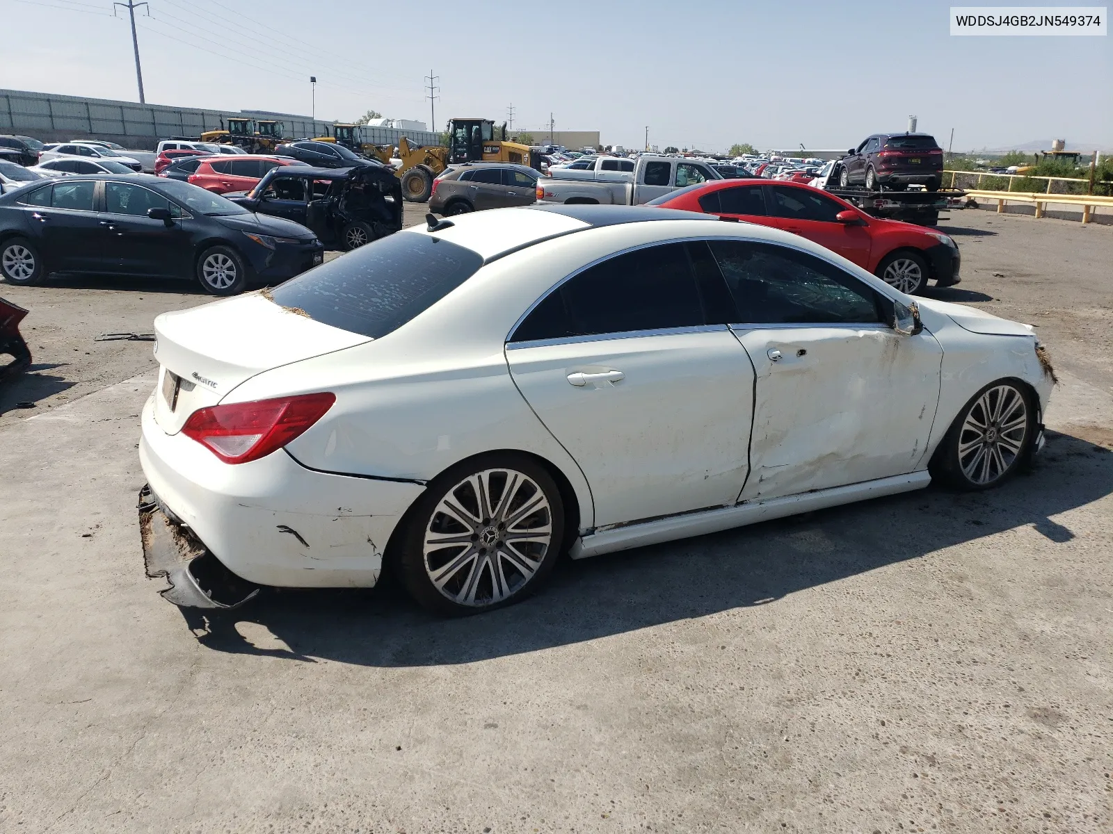 2018 Mercedes-Benz Cla 250 4Matic VIN: WDDSJ4GB2JN549374 Lot: 61849404