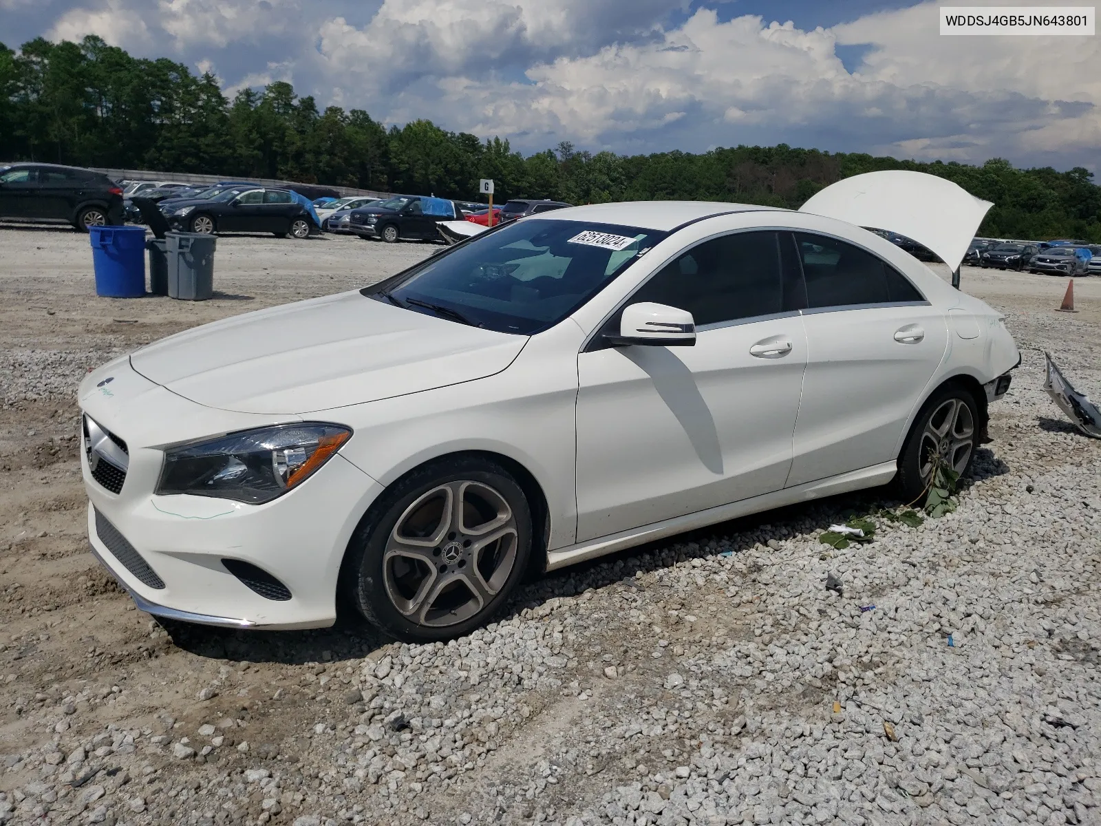 2018 Mercedes-Benz Cla 250 4Matic VIN: WDDSJ4GB5JN643801 Lot: 62513024