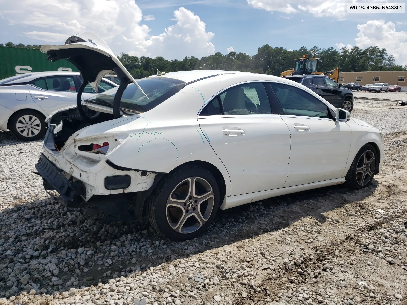 2018 Mercedes-Benz Cla 250 4Matic VIN: WDDSJ4GB5JN643801 Lot: 62513024