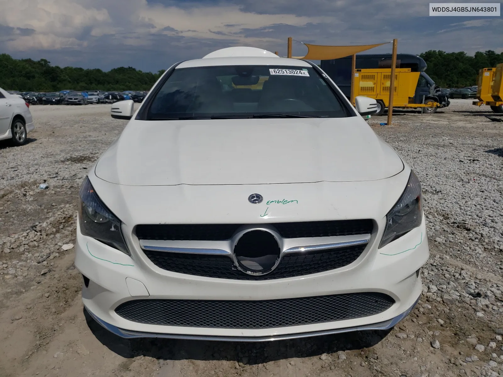 2018 Mercedes-Benz Cla 250 4Matic VIN: WDDSJ4GB5JN643801 Lot: 62513024