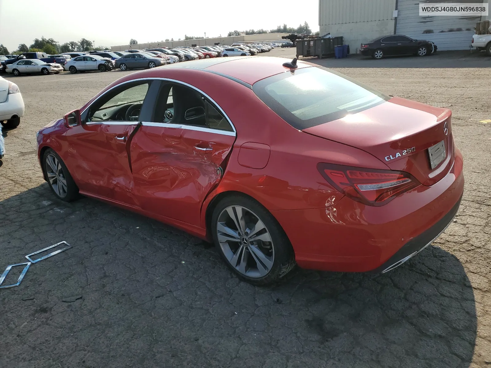 2018 Mercedes-Benz Cla 250 4Matic VIN: WDDSJ4GB0JN596838 Lot: 65657634