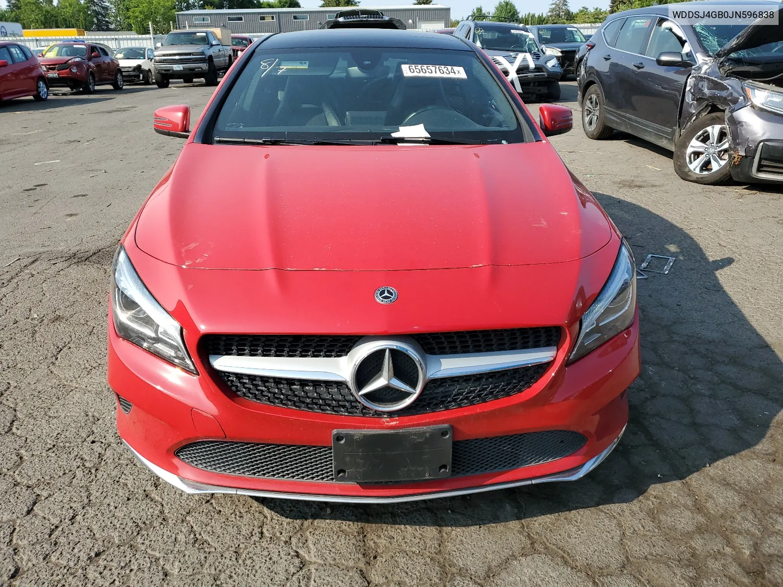 2018 Mercedes-Benz Cla 250 4Matic VIN: WDDSJ4GB0JN596838 Lot: 65657634