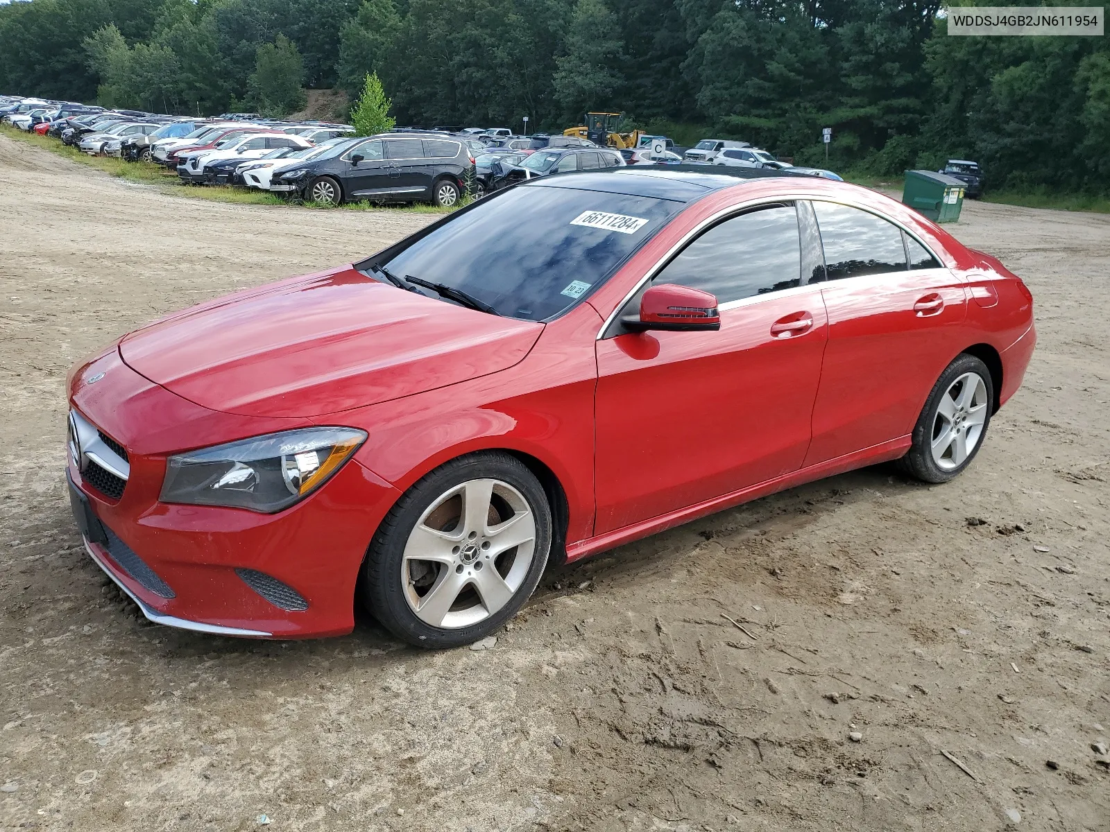 2018 Mercedes-Benz Cla 250 4Matic VIN: WDDSJ4GB2JN611954 Lot: 66111284