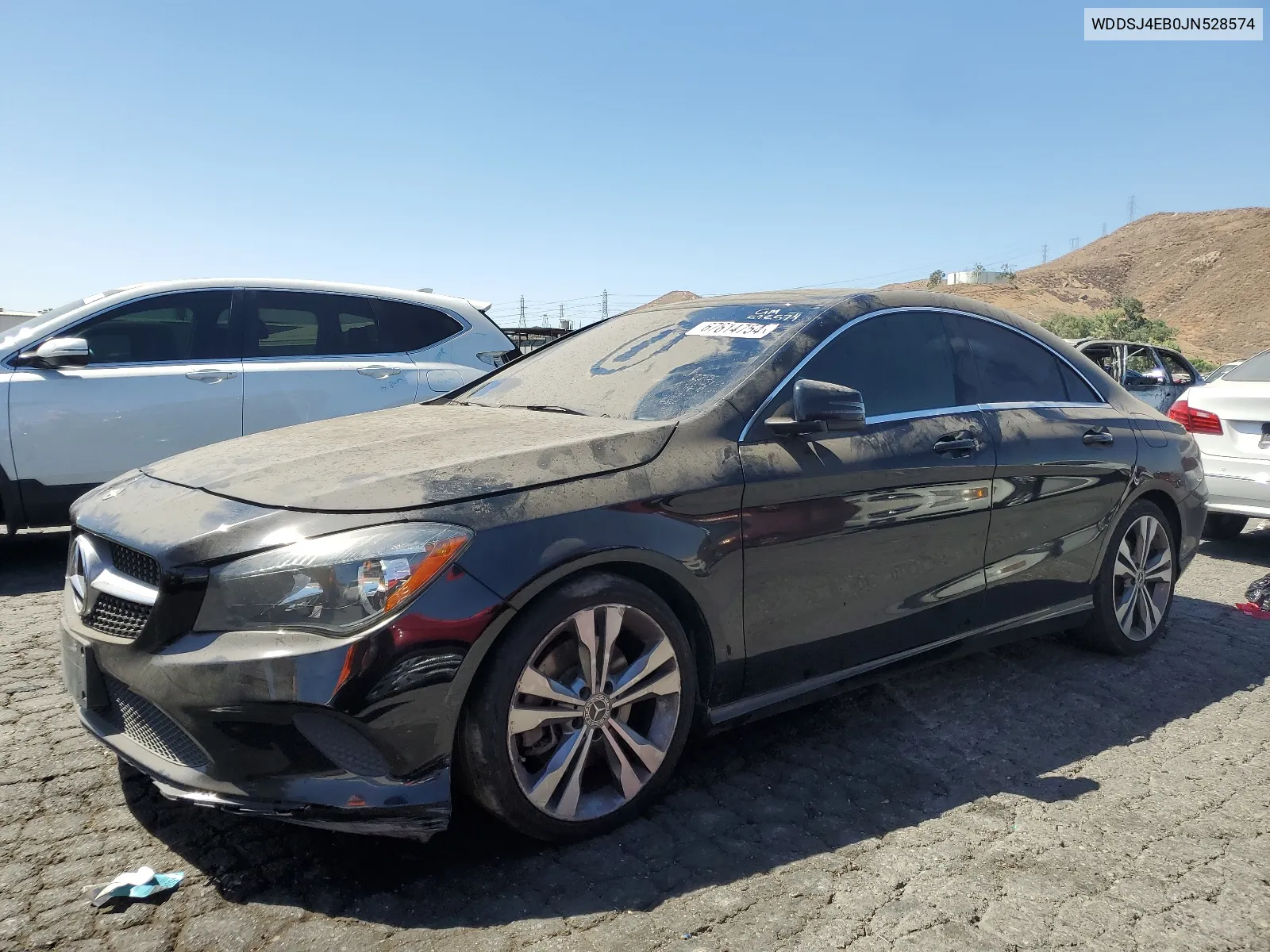 2018 Mercedes-Benz Cla 250 VIN: WDDSJ4EB0JN528574 Lot: 67614754