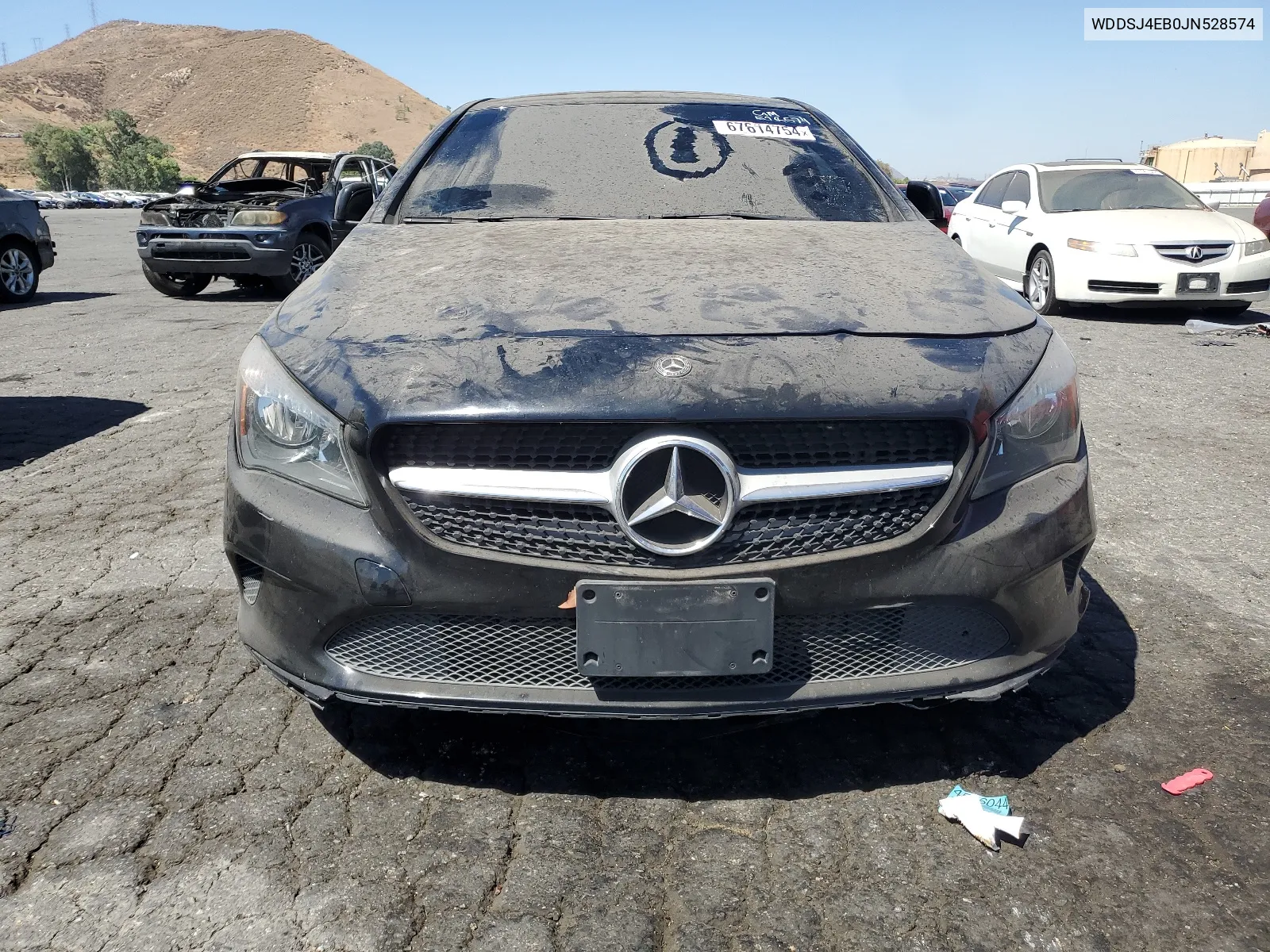 2018 Mercedes-Benz Cla 250 VIN: WDDSJ4EB0JN528574 Lot: 67614754