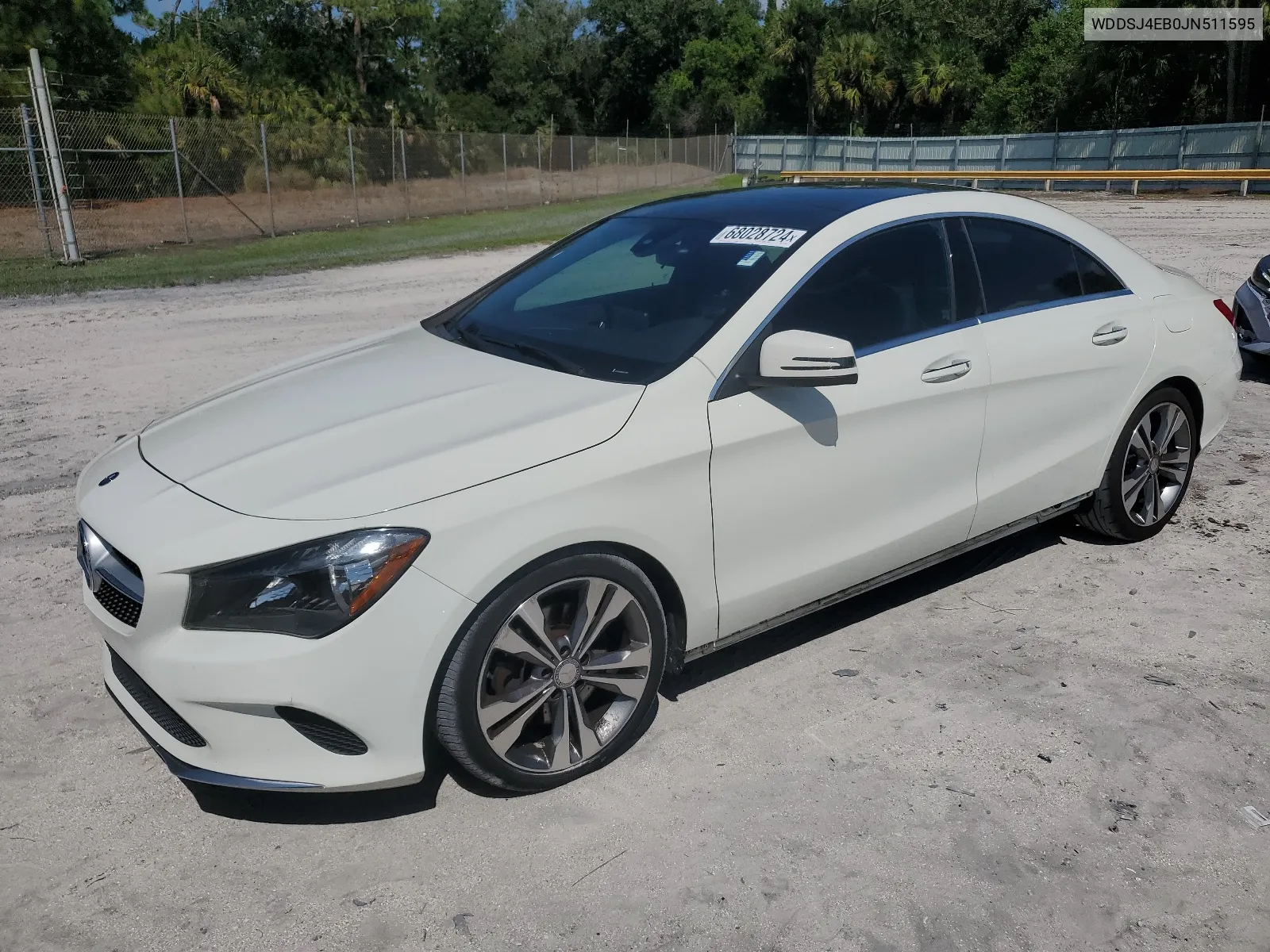 2018 Mercedes-Benz Cla 250 VIN: WDDSJ4EB0JN511595 Lot: 68028724