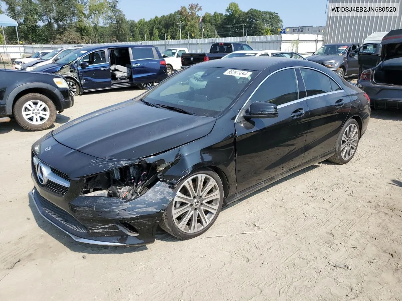 2018 Mercedes-Benz Cla 250 VIN: WDDSJ4EB2JN680520 Lot: 69391494