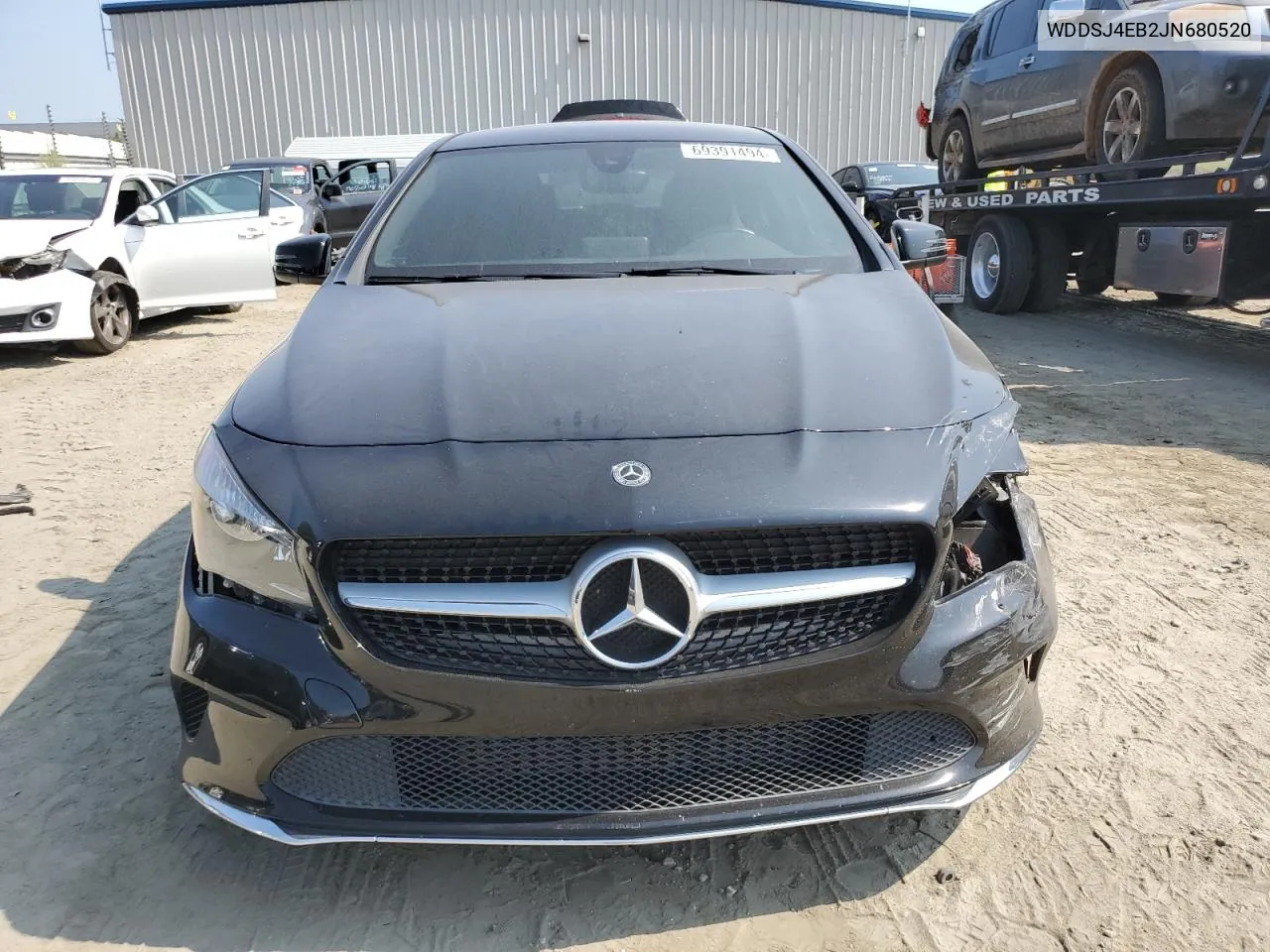 2018 Mercedes-Benz Cla 250 VIN: WDDSJ4EB2JN680520 Lot: 69391494