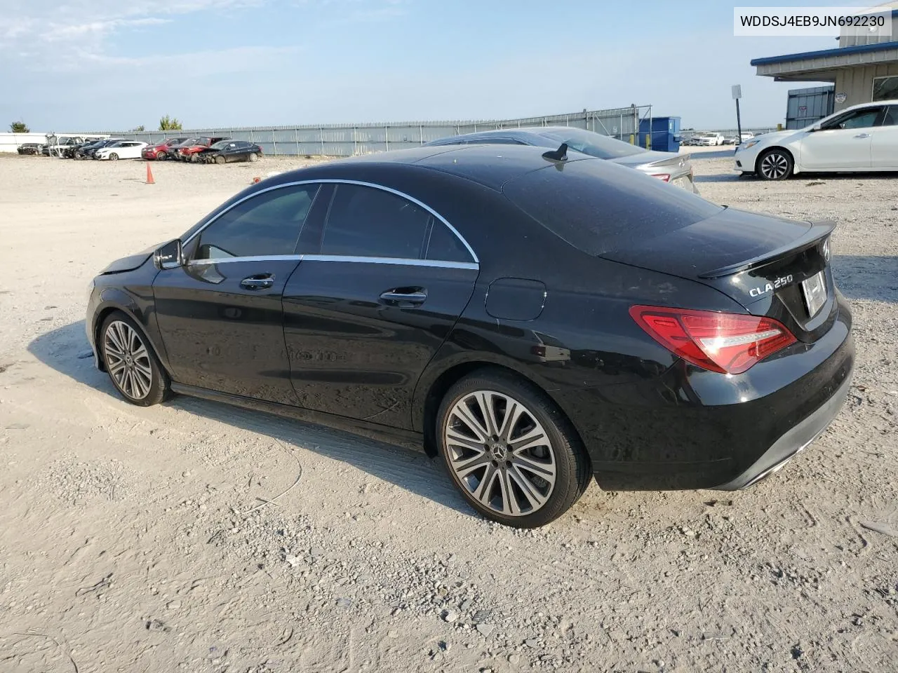 2018 Mercedes-Benz Cla 250 VIN: WDDSJ4EB9JN692230 Lot: 69651354