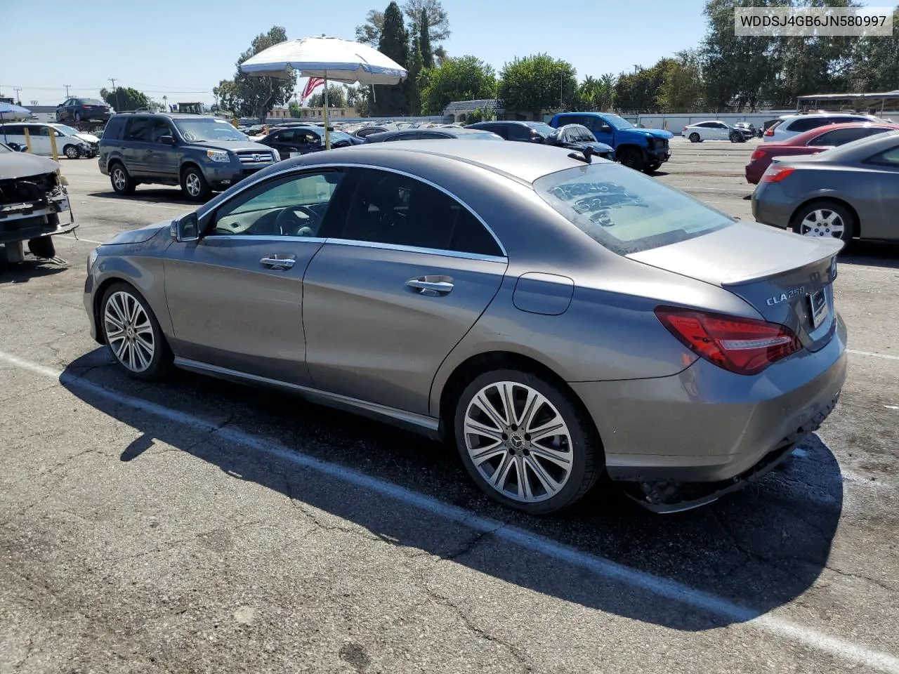 2018 Mercedes-Benz Cla 250 4Matic VIN: WDDSJ4GB6JN580997 Lot: 70094174