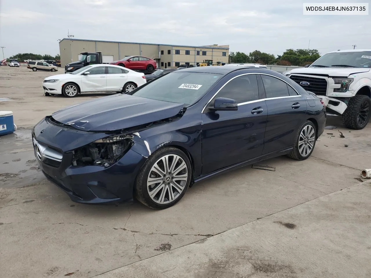 2018 Mercedes-Benz Cla 250 VIN: WDDSJ4EB4JN637135 Lot: 70483294