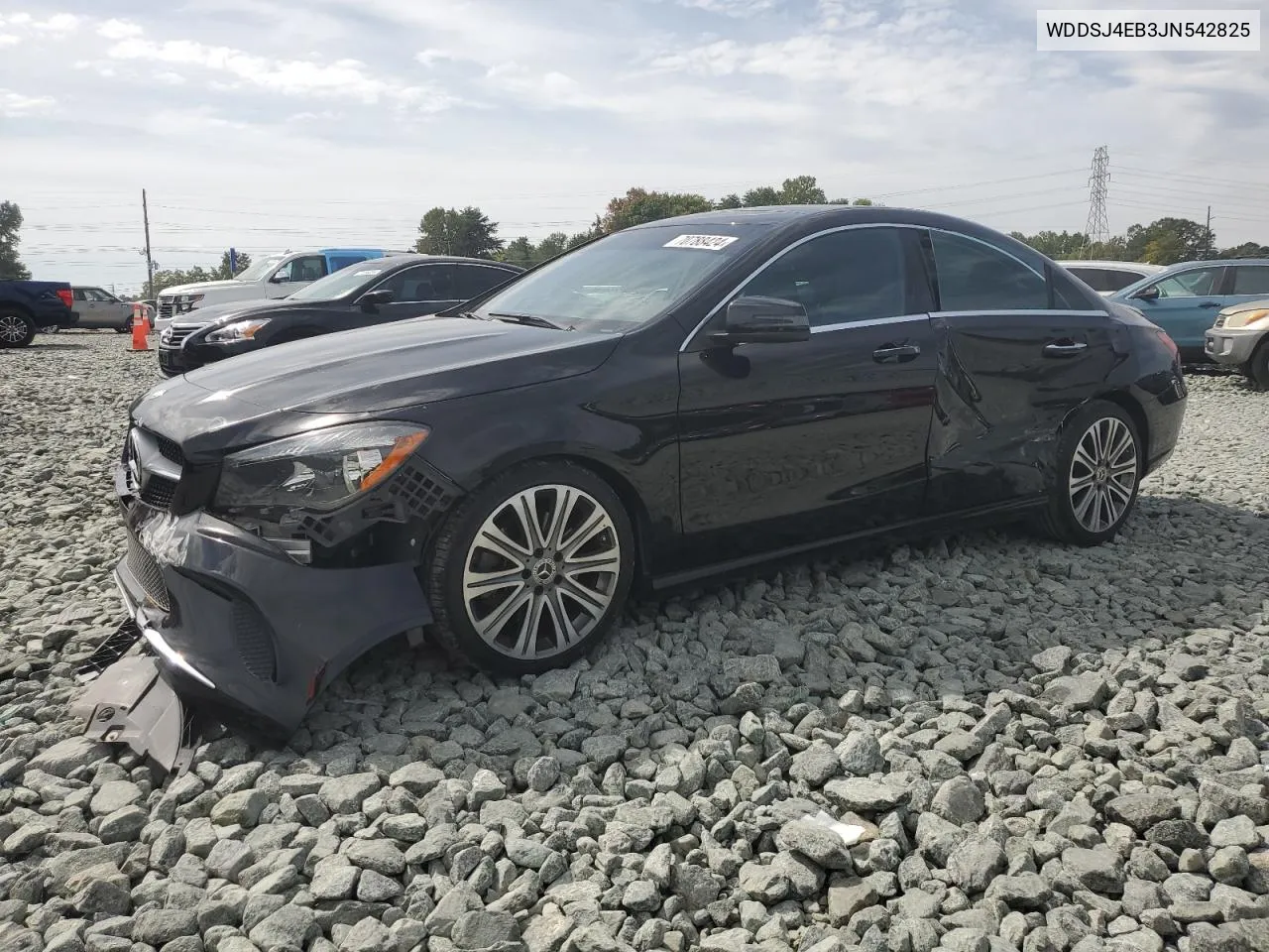 2018 Mercedes-Benz Cla 250 VIN: WDDSJ4EB3JN542825 Lot: 70788424