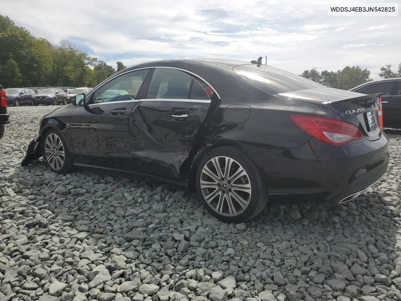 2018 Mercedes-Benz Cla 250 VIN: WDDSJ4EB3JN542825 Lot: 70788424