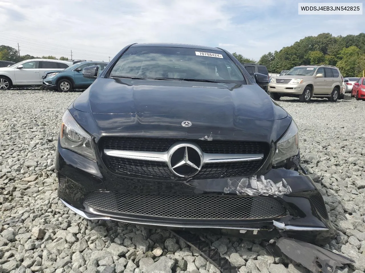 2018 Mercedes-Benz Cla 250 VIN: WDDSJ4EB3JN542825 Lot: 70788424