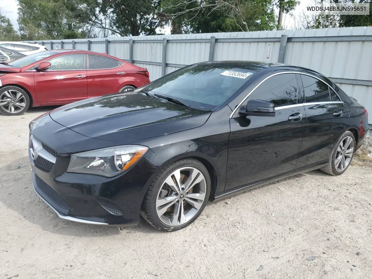 2018 Mercedes-Benz Cla 250 VIN: WDDSJ4EB8JN595651 Lot: 71352694