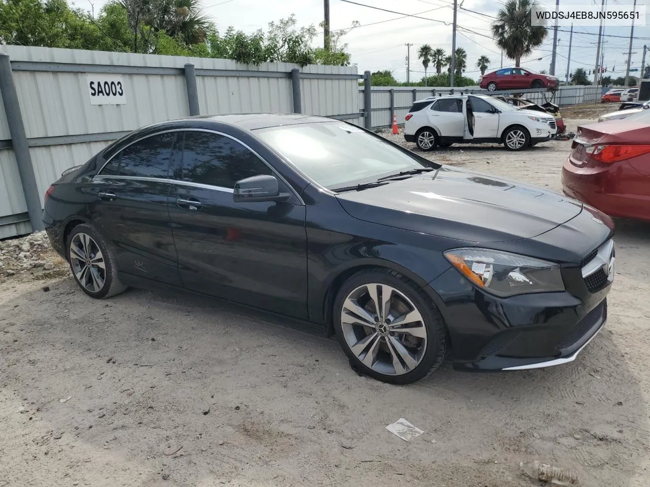 2018 Mercedes-Benz Cla 250 VIN: WDDSJ4EB8JN595651 Lot: 71352694