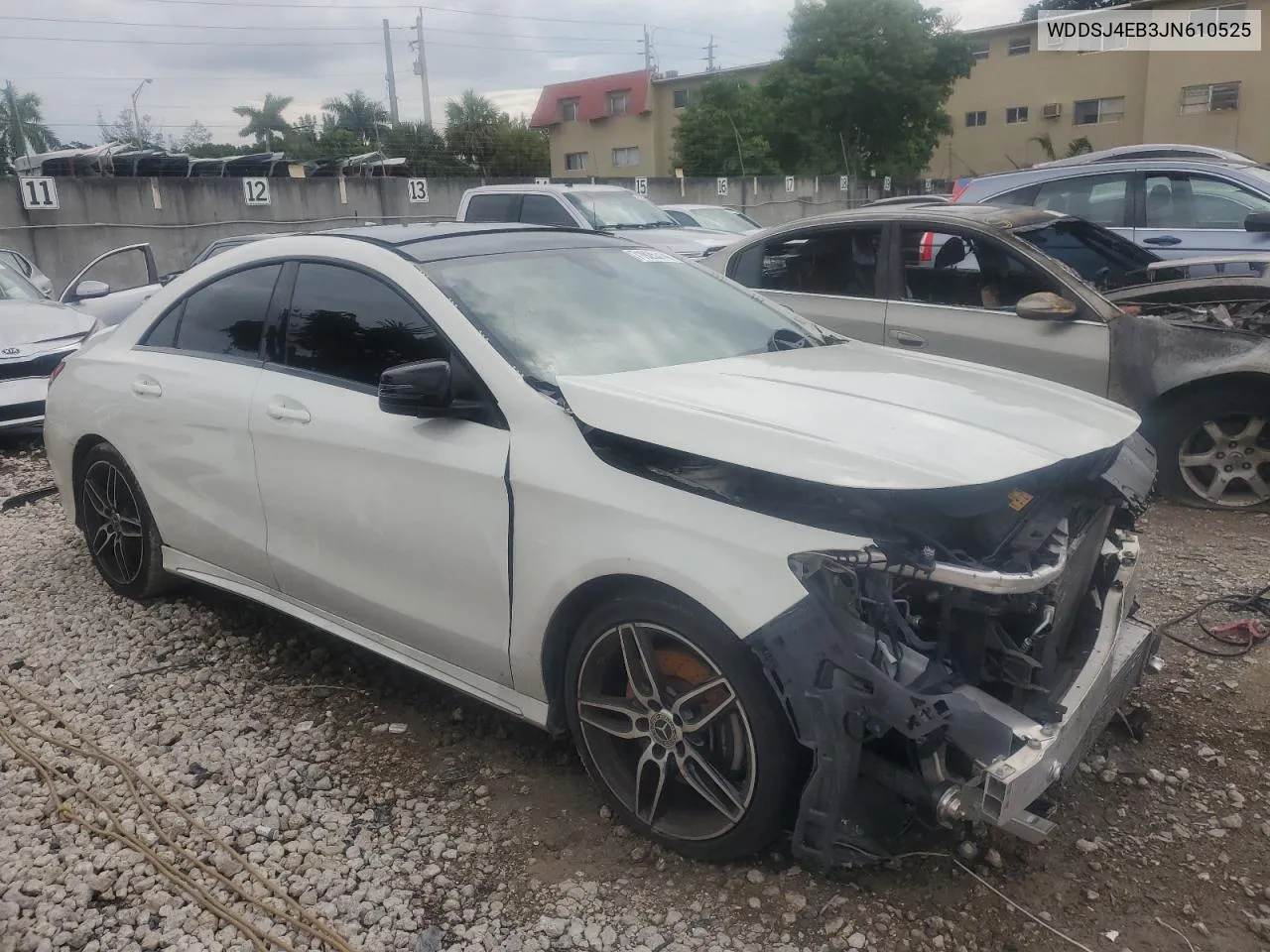 2018 Mercedes-Benz Cla 250 VIN: WDDSJ4EB3JN610525 Lot: 71925314