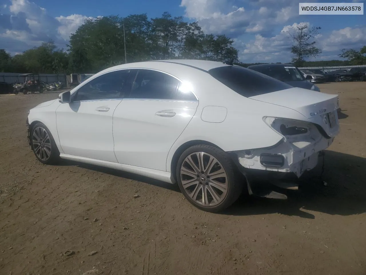 2018 Mercedes-Benz Cla 250 4Matic VIN: WDDSJ4GB7JN663578 Lot: 72249144