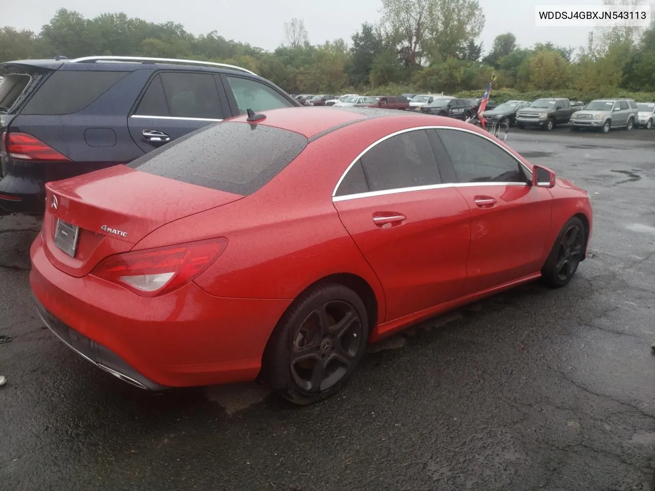 2018 Mercedes-Benz Cla 250 4Matic VIN: WDDSJ4GBXJN543113 Lot: 72510294