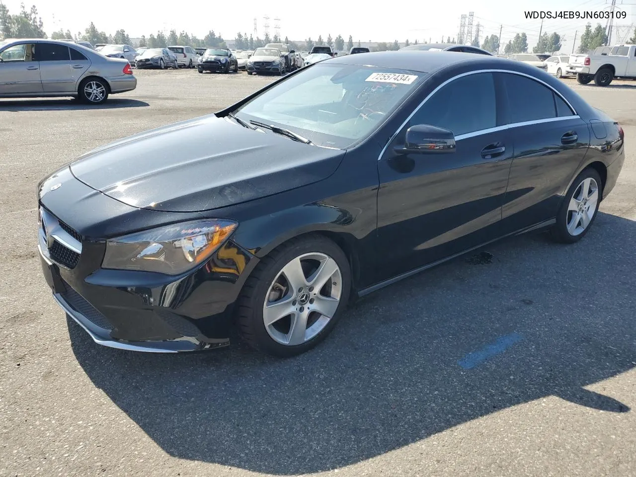 2018 Mercedes-Benz Cla 250 VIN: WDDSJ4EB9JN603109 Lot: 72557434