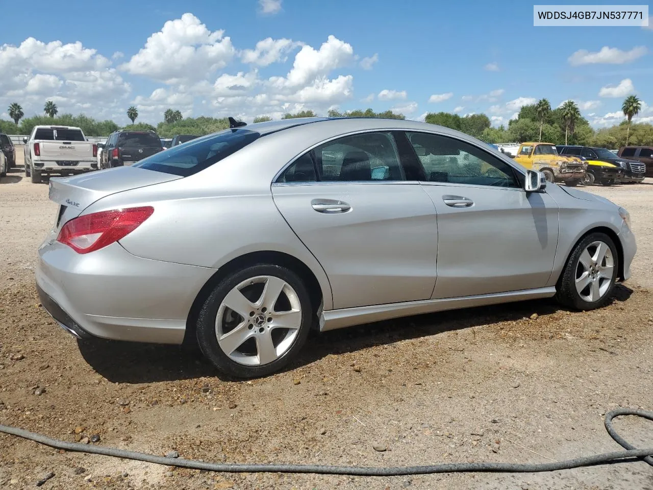 2018 Mercedes-Benz Cla 250 4Matic VIN: WDDSJ4GB7JN537771 Lot: 73021914