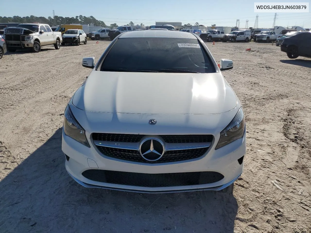 2018 Mercedes-Benz Cla 250 VIN: WDDSJ4EB3JN603879 Lot: 73248094