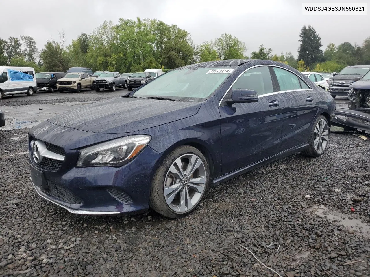 2018 Mercedes-Benz Cla 250 4Matic VIN: WDDSJ4GB3JN560321 Lot: 73273114